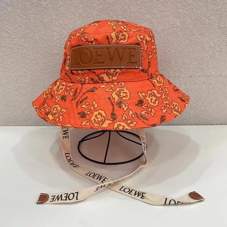 View 3 of Lightweight LOEWE Patterned Bucket Hat - Signature Patch, Breathable Style