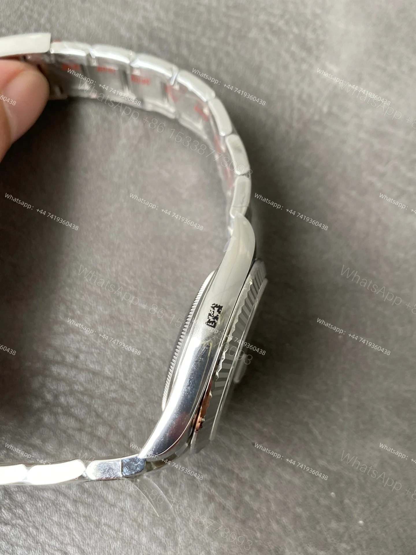 View 7 of Rolex Datejust M126334-0013 1:1 Replica Gray Dial Oyster 41MM 3235 Movement Super Clone Watch