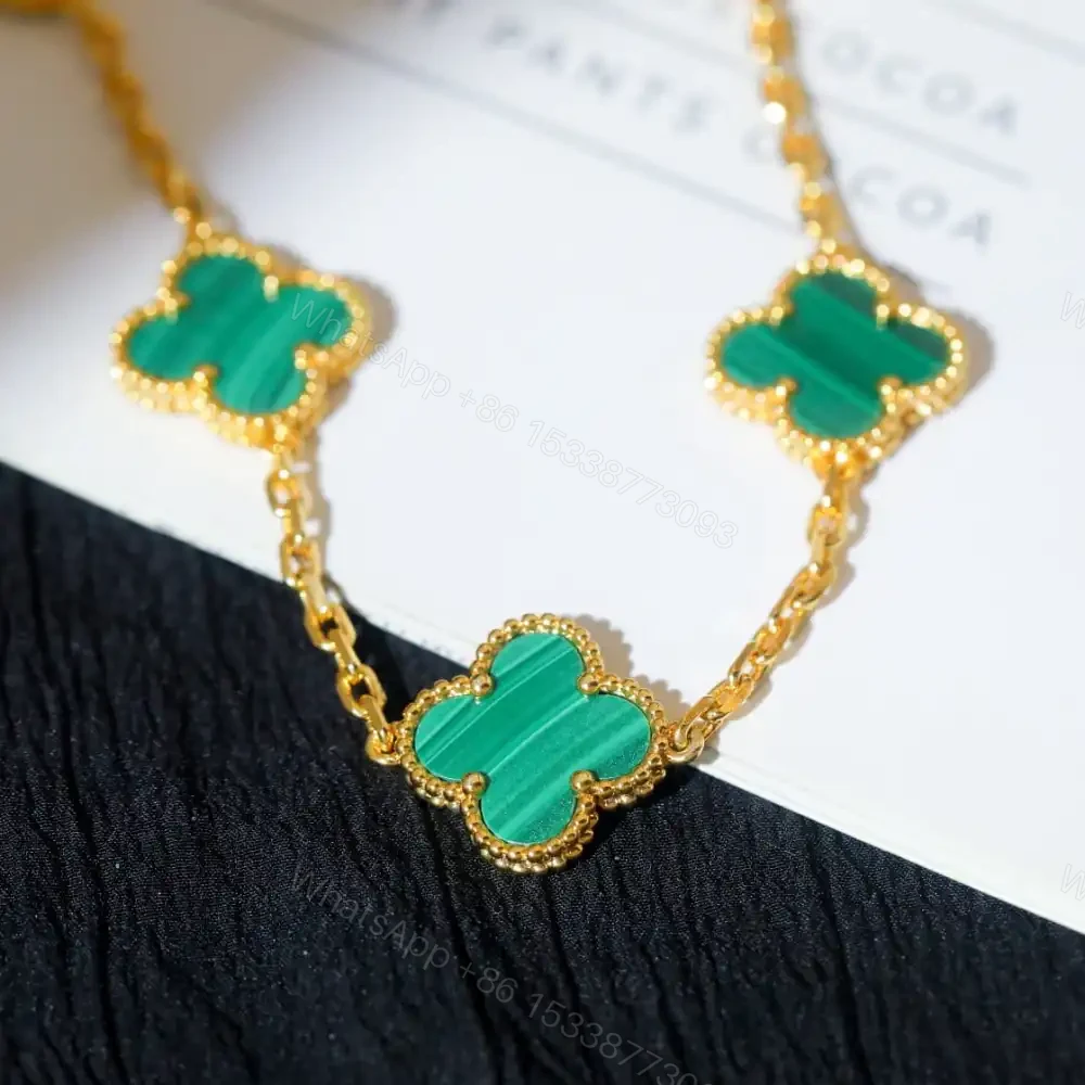 View 10 of 高仿首飾VanCleef&Arpels*RL80900孔雀石黃金手鏈