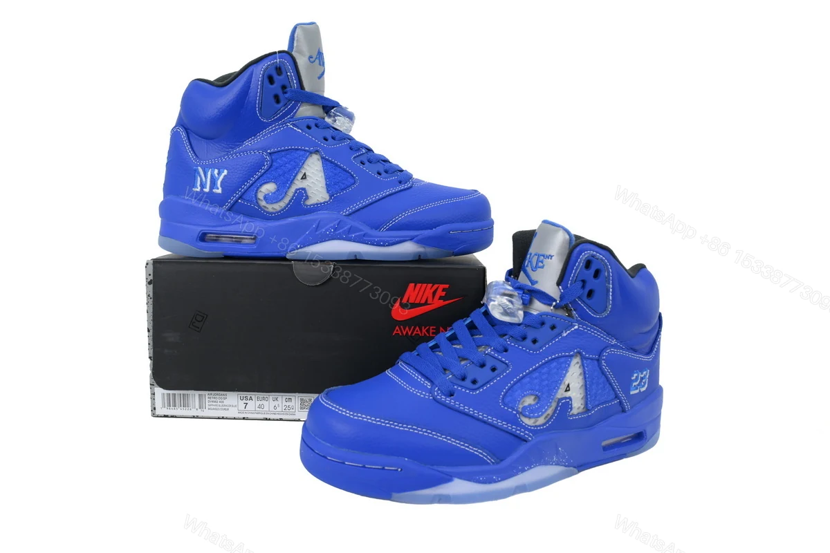 View 9 of Air Jordan 5 Retro Blue Union DV4982-400