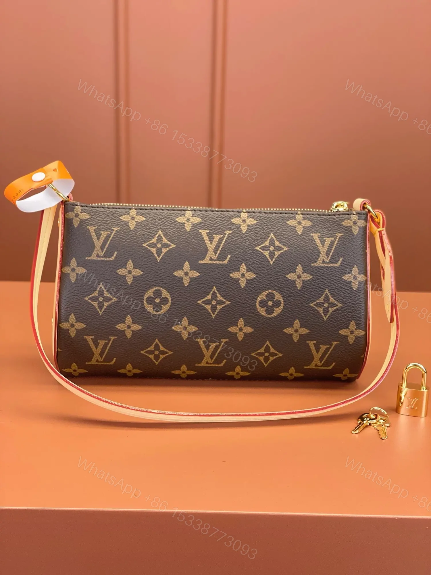View 7 of Louis Vuitton Pochette Tirette bag in monogram coated canvas