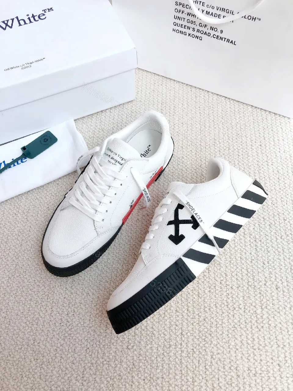 View 5 of White Leather High-Top Sneakers: Designer-Inspired Comfort