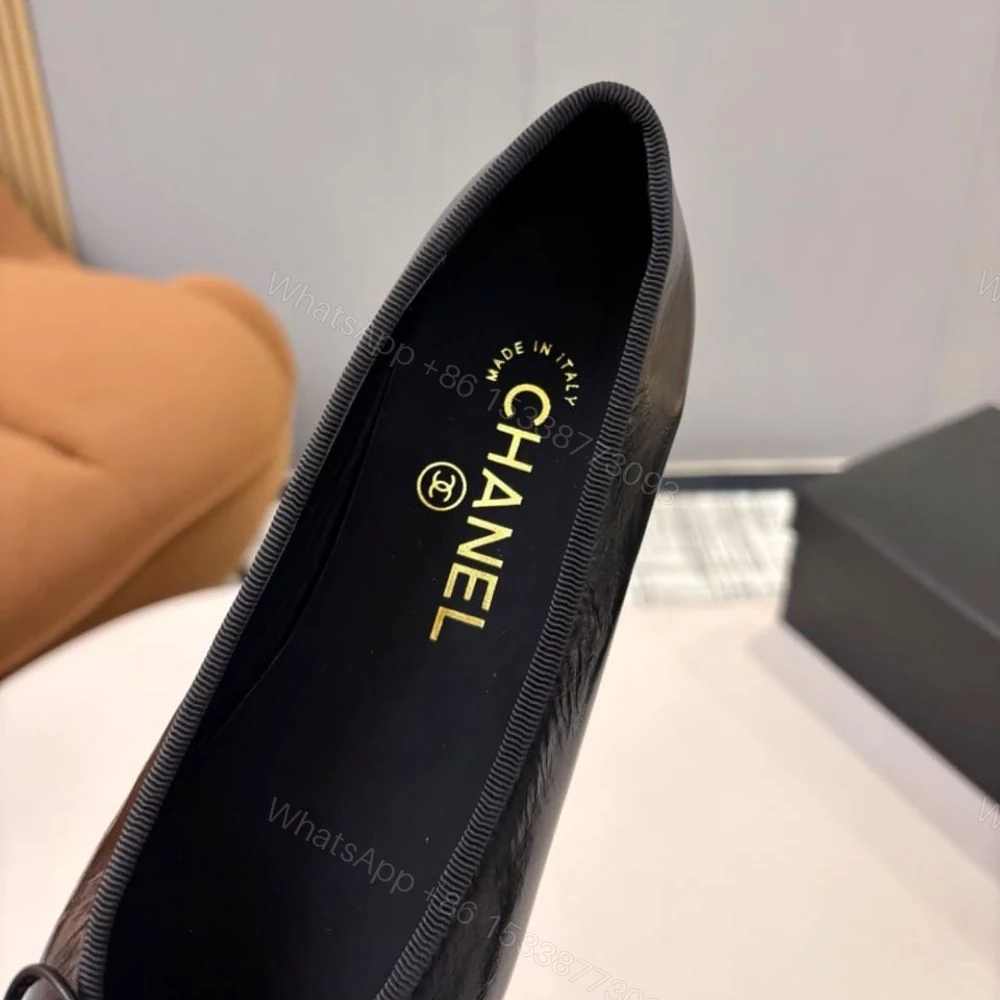 View 9 of Chanel Ballet Flats Black And White