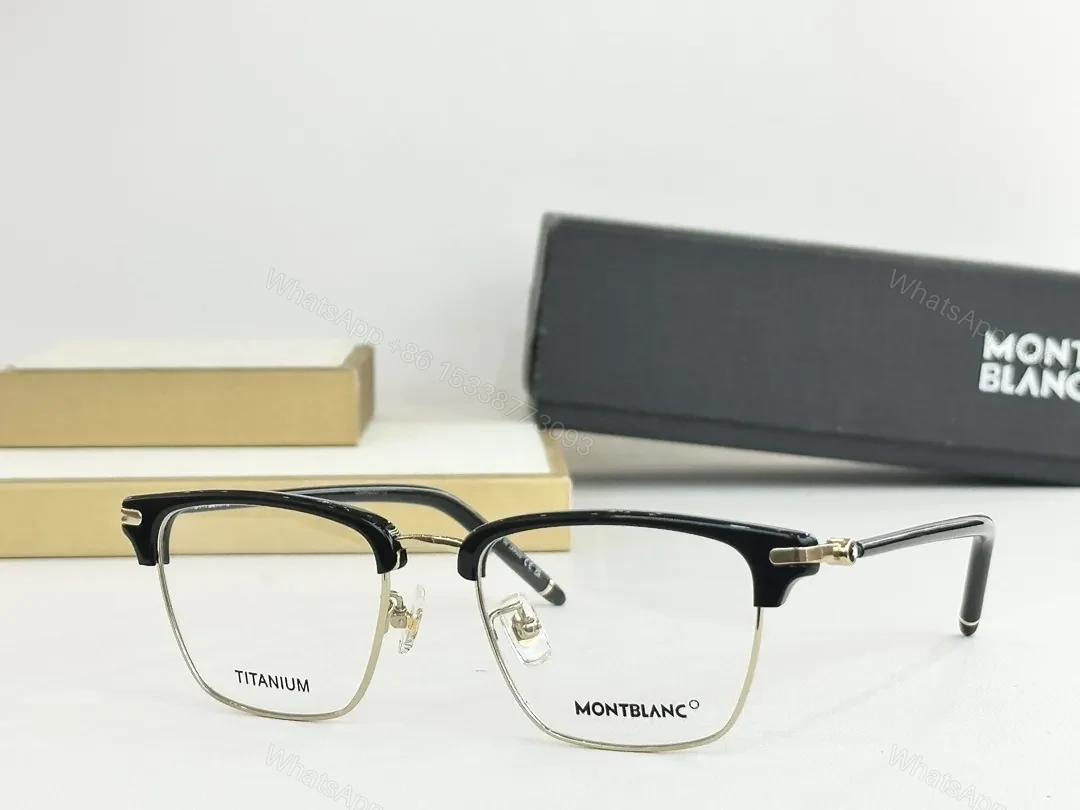 View 3 of Refined Titanium Half-Rrow Eyewear: Subtle Texture, Clarity