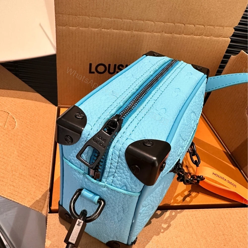 View 8 of Louis Vuitton Mini Soft Trunk Turquoise 18Cm M11673