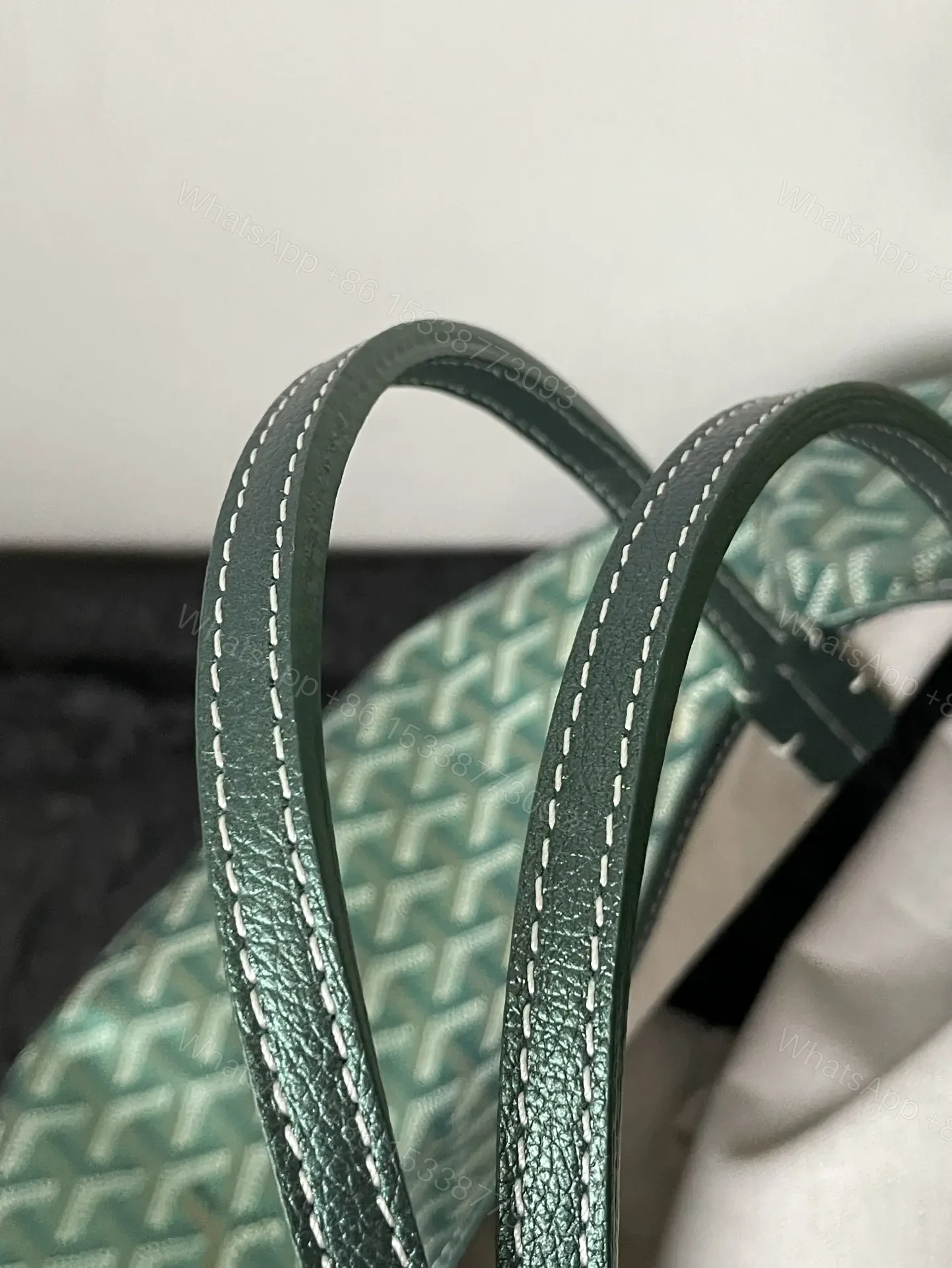 View 5 of Goyard Green Goyardine Coated Canvas and Leather Saint Louis GM Tote