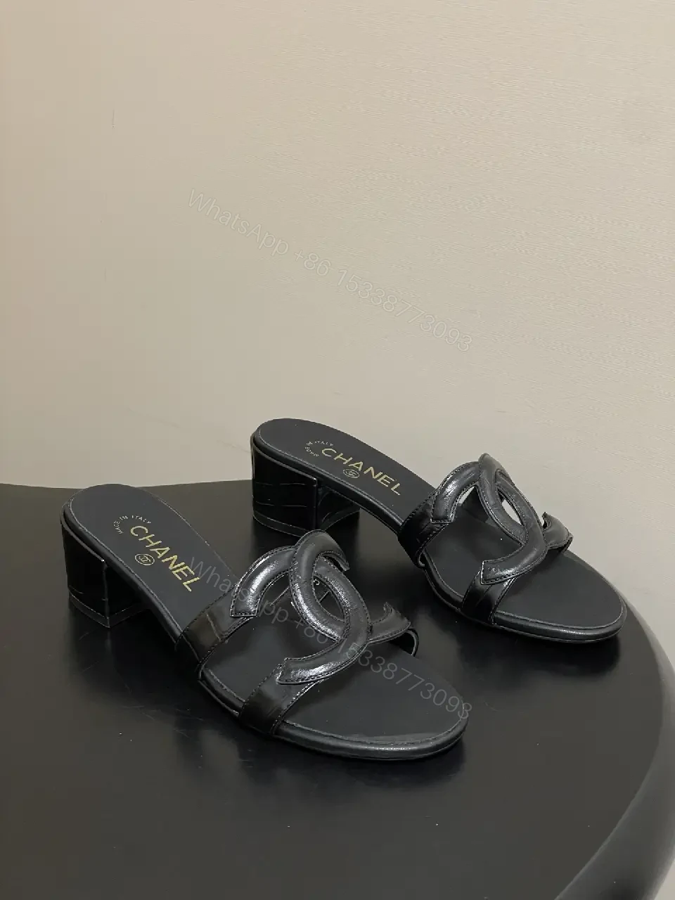 View 2 of Black Leather Slip-Ons: Luxe Texture, All-Day Comfort Shoe