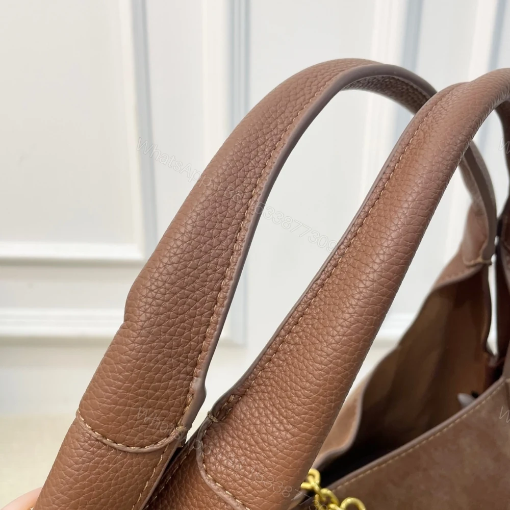 View 4 of Gucci Softbit Maxi Suede Shoulder Bag Brown 42Cm