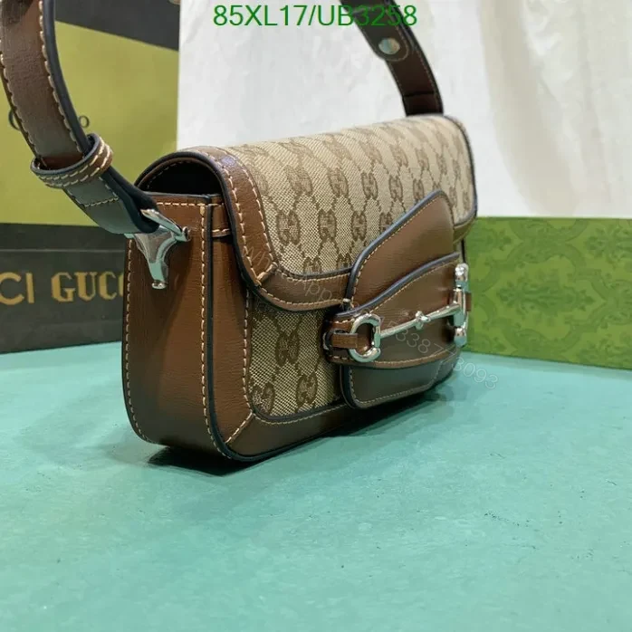 View 2 of Gucci Replica Horsebit 1955 Small Bag Brown Leather in AAAA Quality