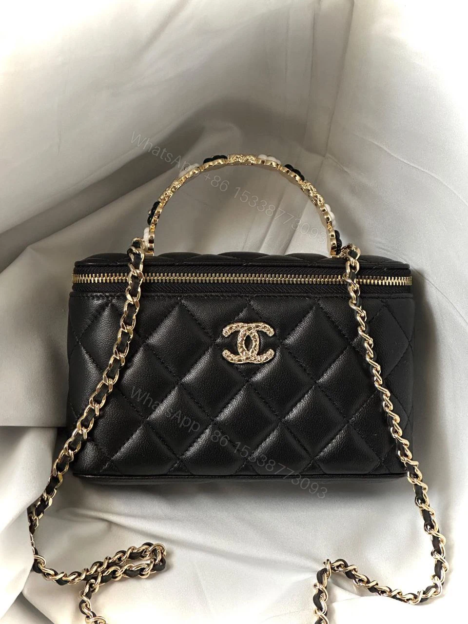 View 5 of Chanel Vanity Case Crossbody Tote Bag