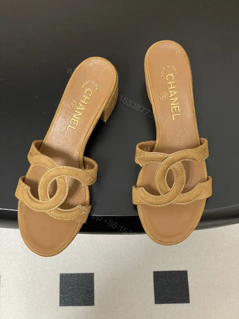 View 5 of Open-Back Suede-Feel Block Heel Sandals: Chic Everyday Comfort