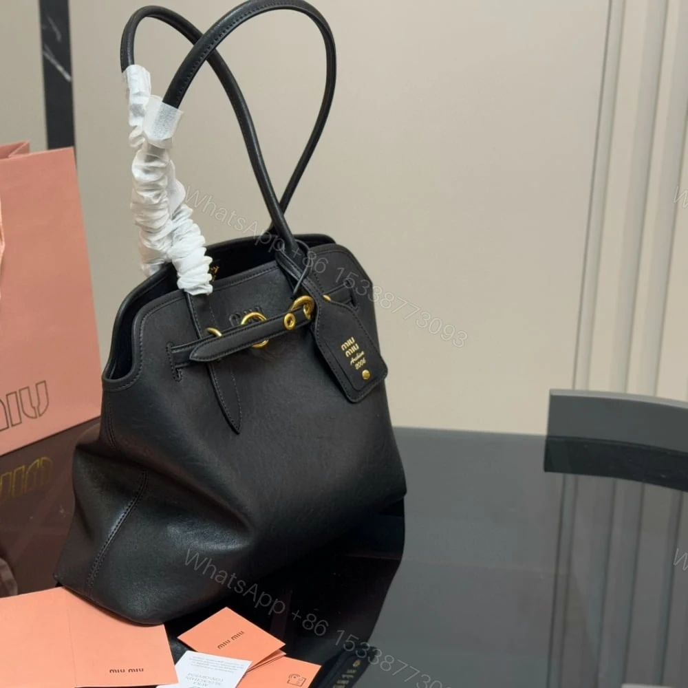 View 2 of MIUMIU AVENTURE NAPPA BAG BLACK 41CM 5BG291 2BBLF0002 V OON