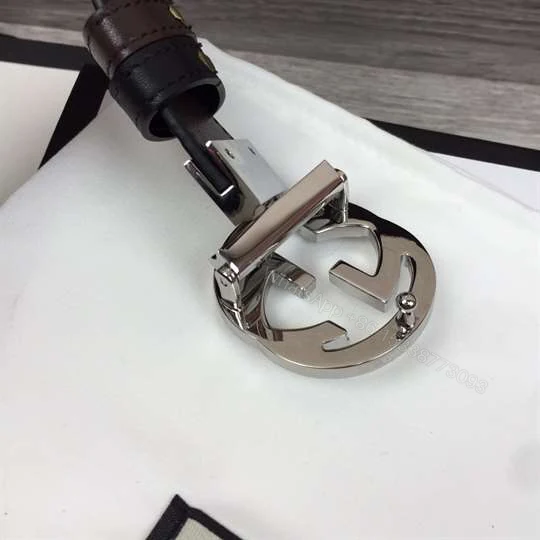 View 6 of GUCCI SIGNATURE BELT WITH SILVER G BUCKLE – B49