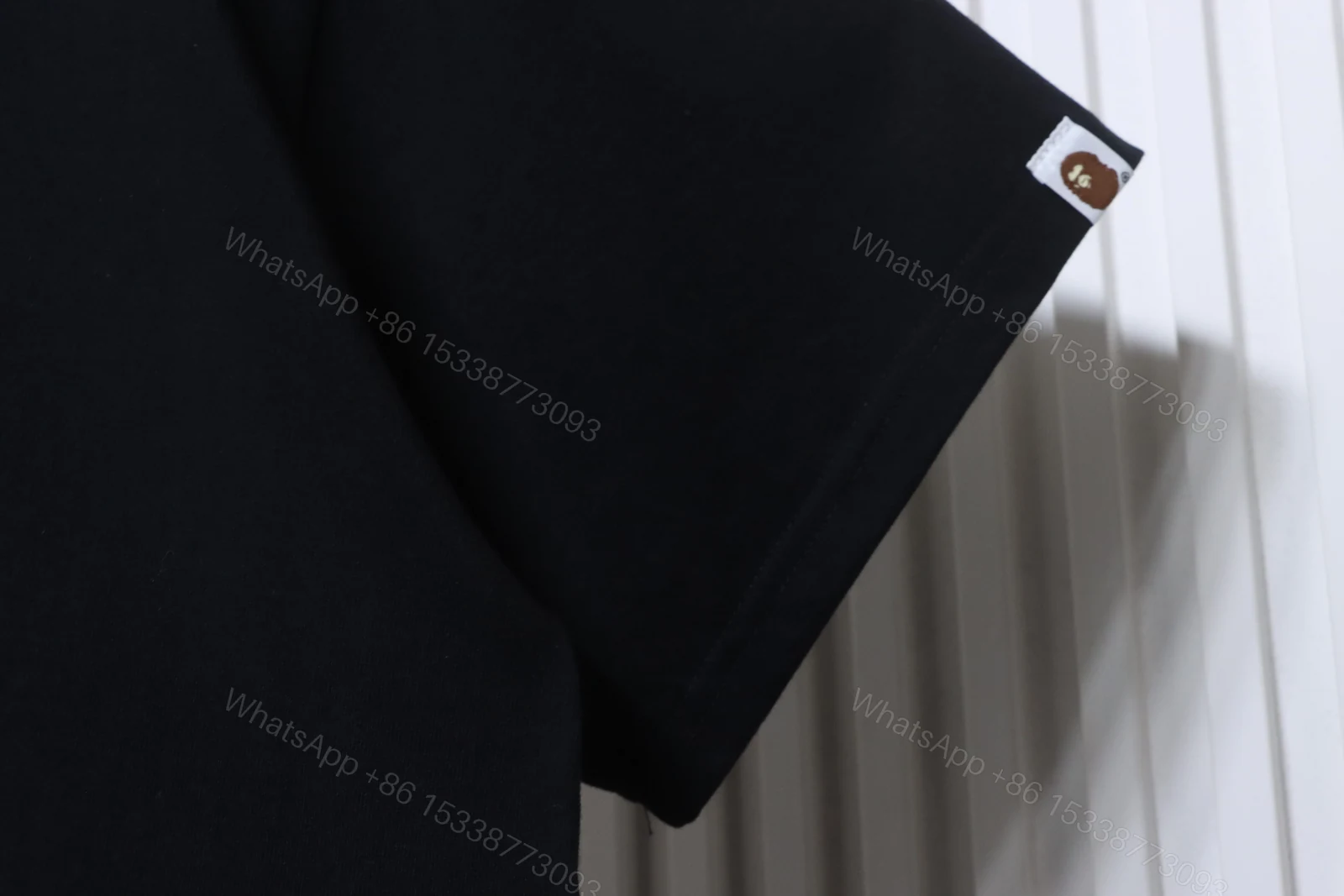 View 4 of Bape 26ss Macaron Adult Ape Head Letter Print Short-Sleeved T-shirt Black