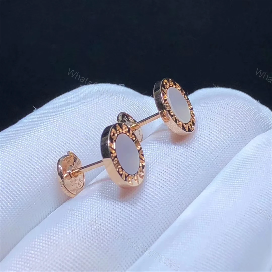 View 3 of Bvlgari Bvlgari Earrings Mother of Pearl