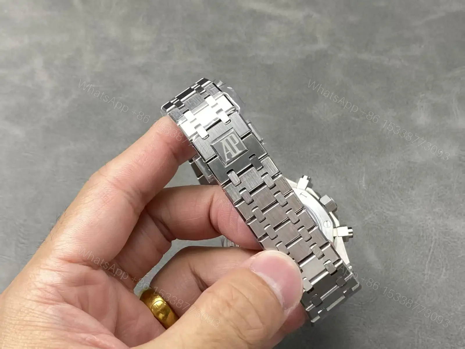 View 9 of Audemars Piguet Royal Oak Chronograph 38 Blue Dial Stainless Steel 26715ST.OO.1356ST.01