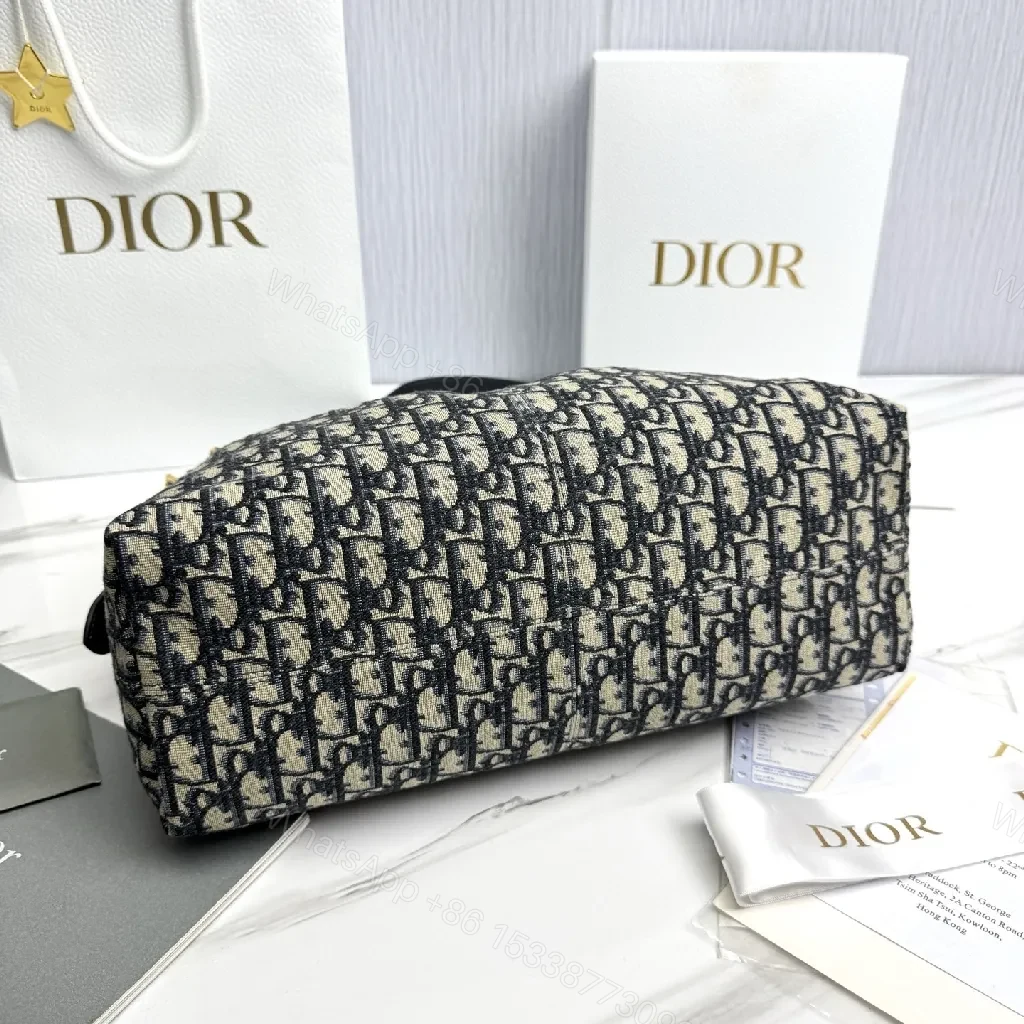 View 2 of Black + Jacquard + Structured Tote + Iconic Monogram Detail + Tote