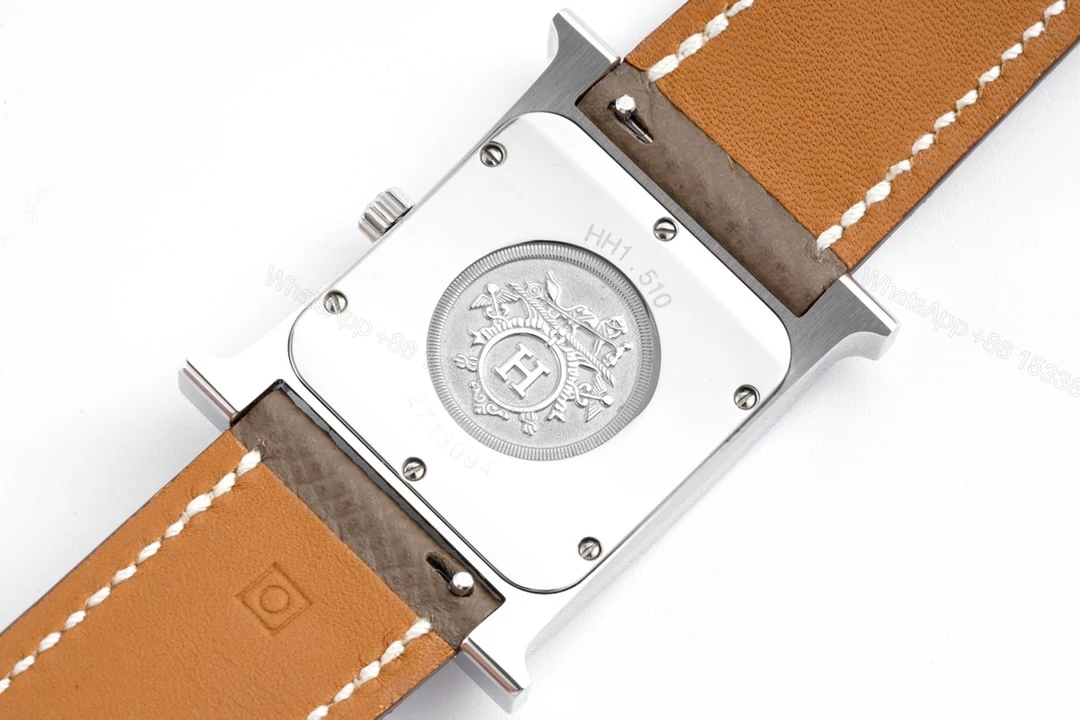 View 6 of Hermes H Hour Watch Brown Strap 21Mm