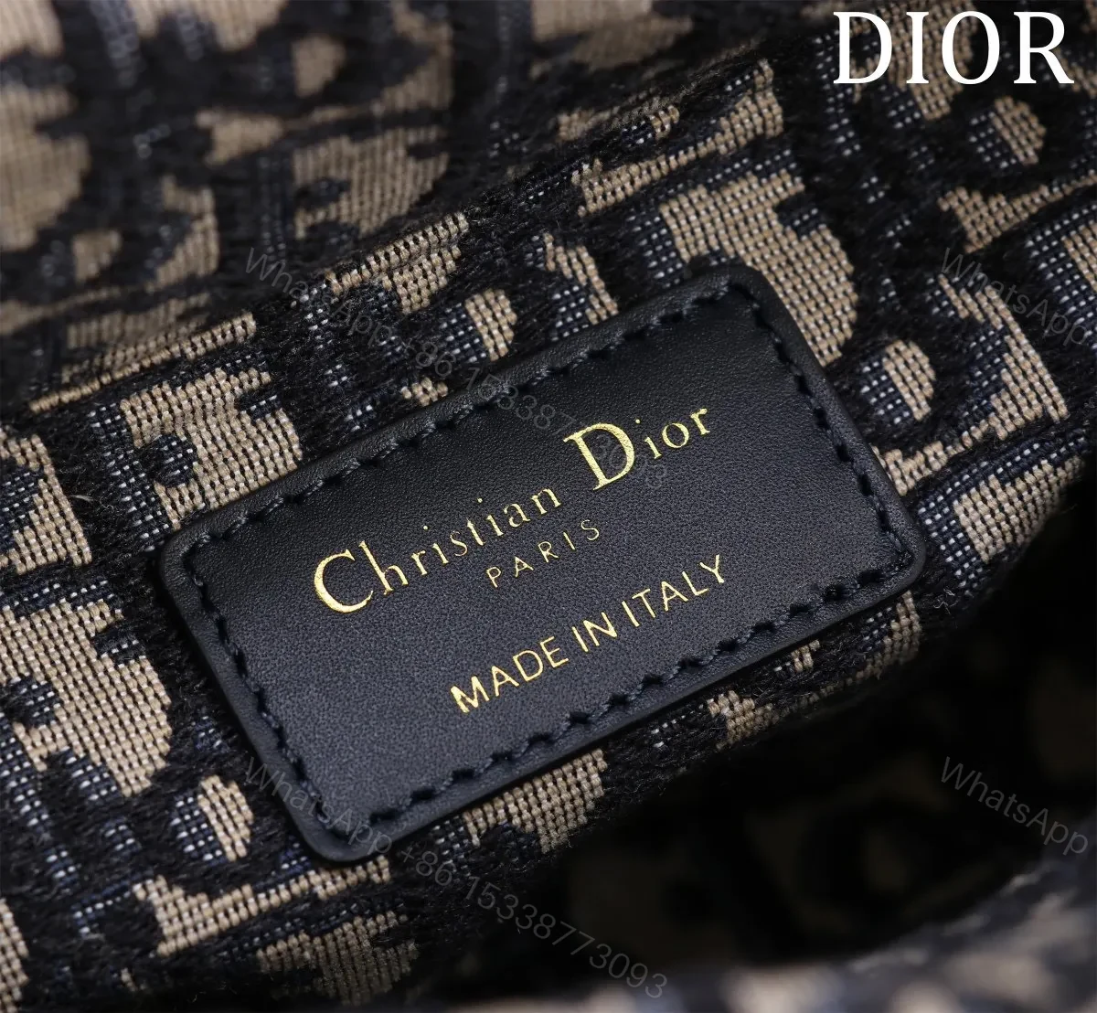 View 2 of Dior D-Joy Lady Wicker Handbag 22cm