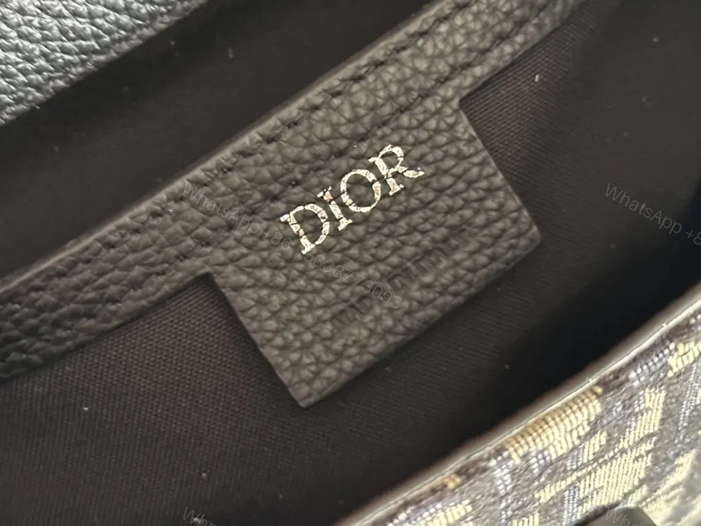 View 2 of Monogram Belt Bag: Dior-Inspired Leather Trim, Compact