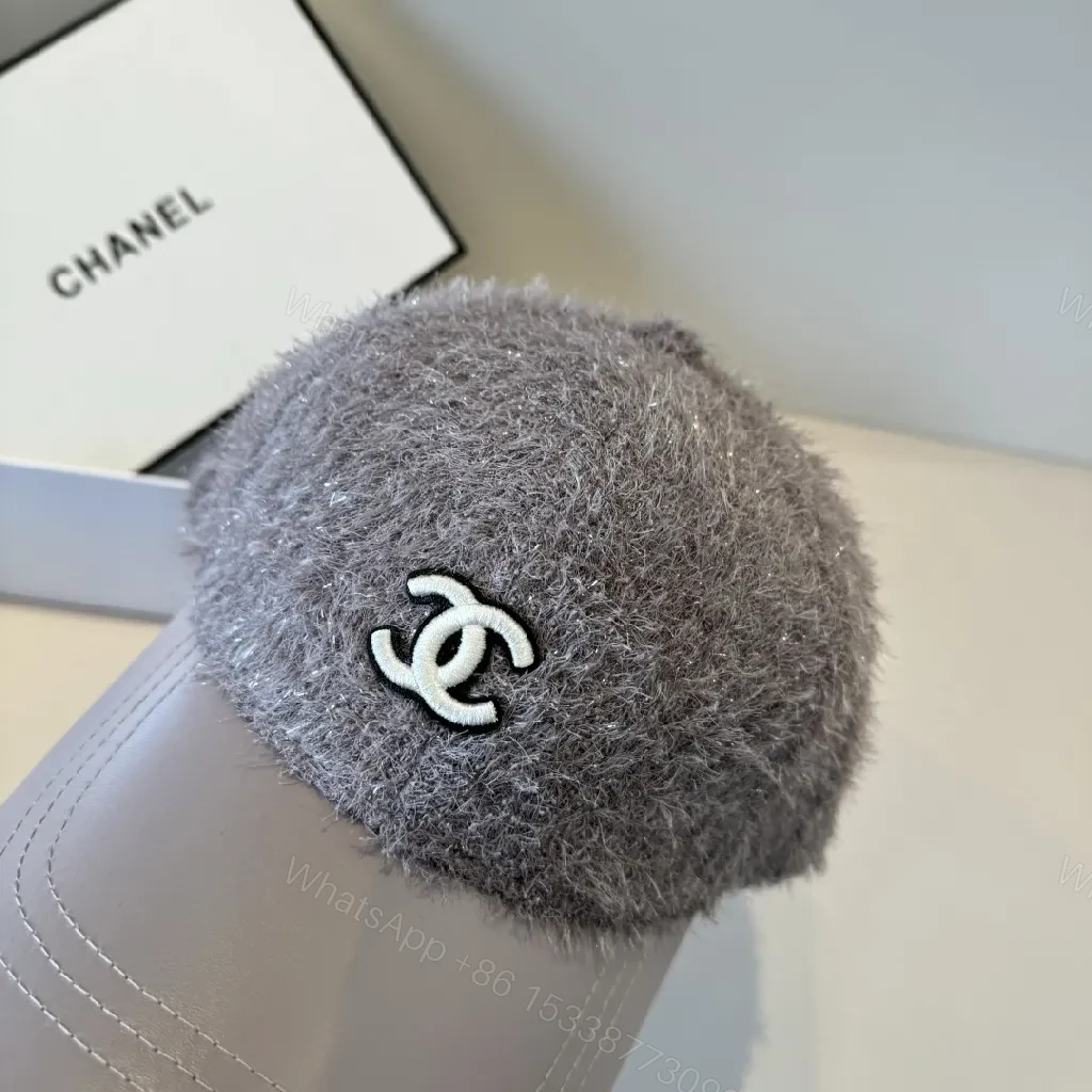 View 4 of Lux Fur-Trim Cap: Subtle Luxe, Soft Comfort, Modern Style