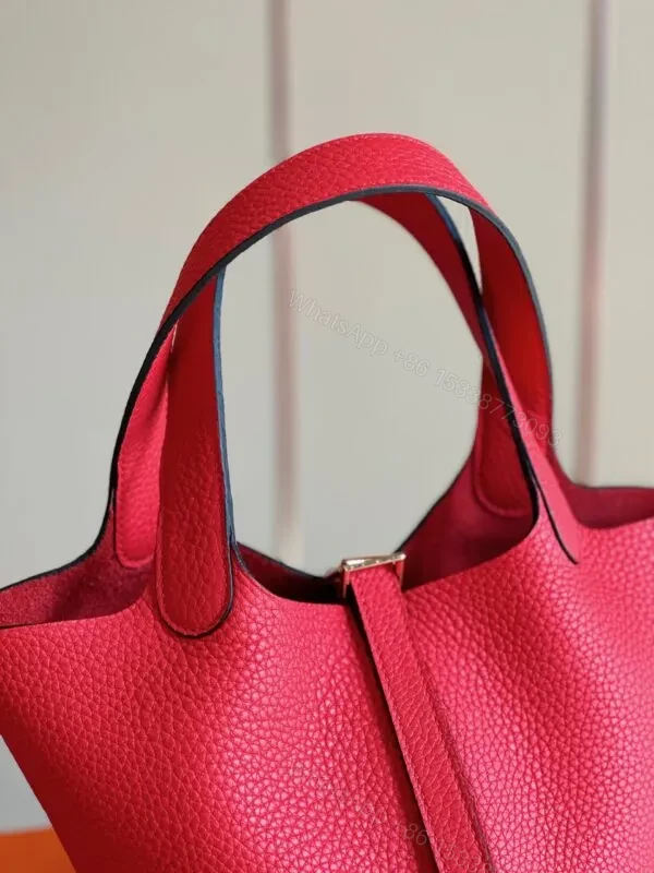 View 5 of HN 18 Pink Togo Leather Gold Hardware