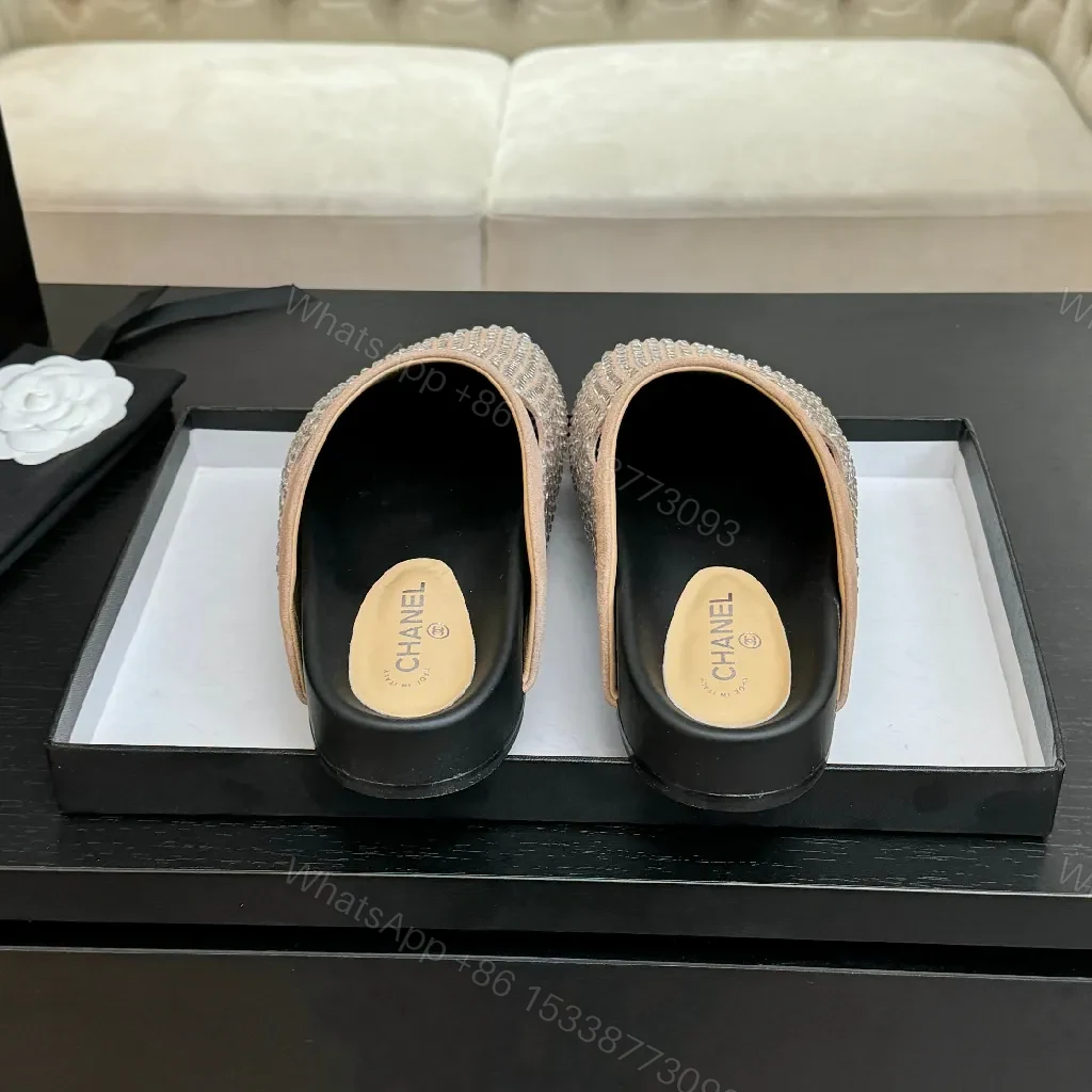 View 2 of Crystal-Embellished Slip-Ons: Suede Comfort, Luxe Sparkle, Everyday Glam