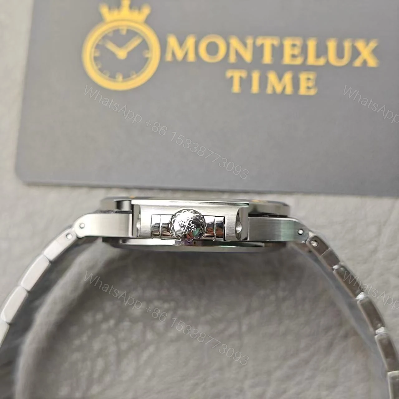 View 8 of Replica Patek Philippe Nautilus Diamond Bezel