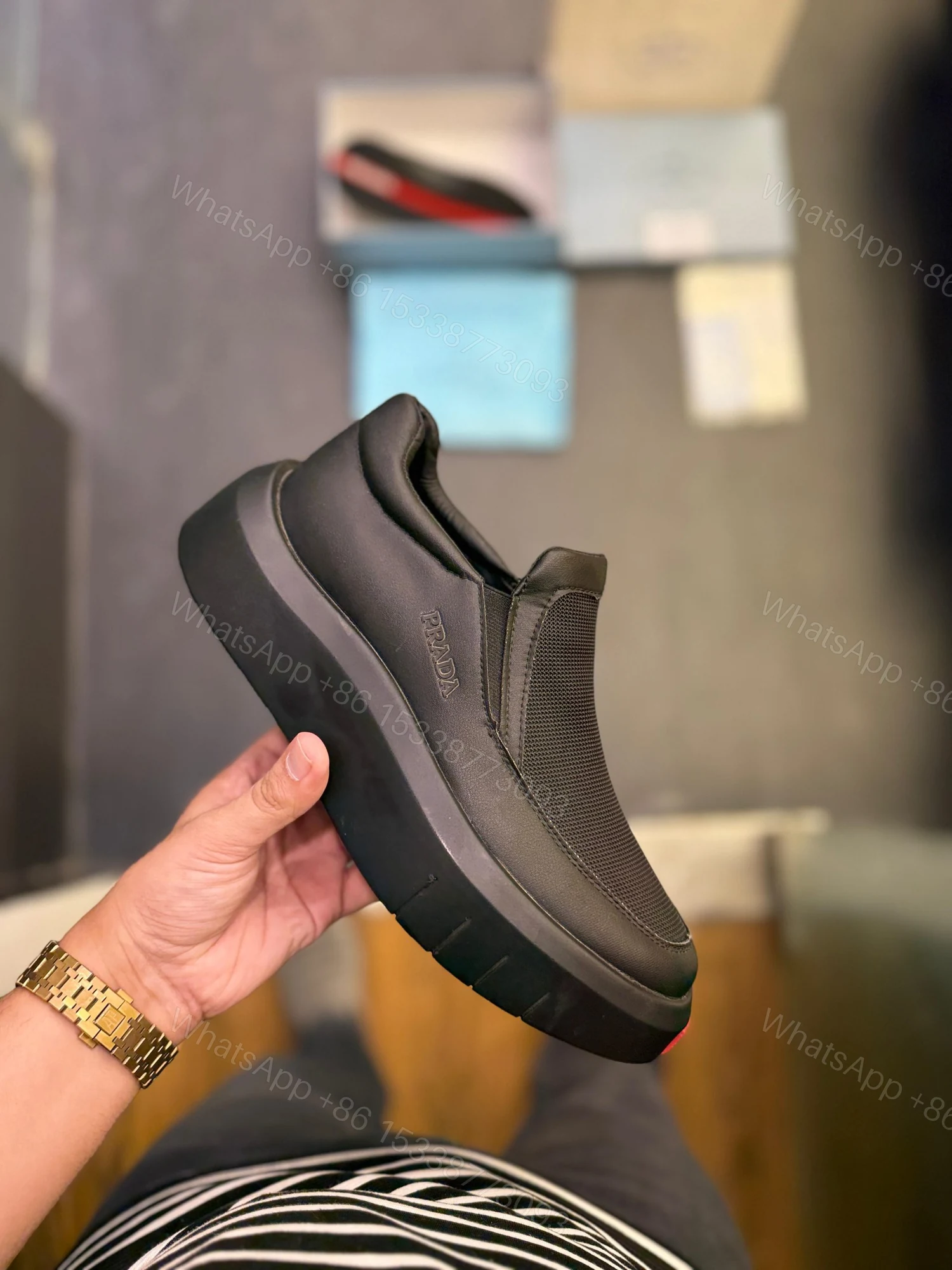 View 2 of First Copy Prada Milan Sneaker – Premium Imported Quality