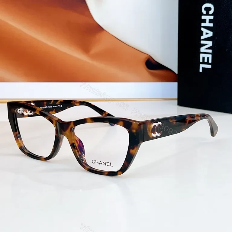 View 4 of Glossy Black Acetate Frames â€“ Modern Chanel-Inspired Luxury Eyewear