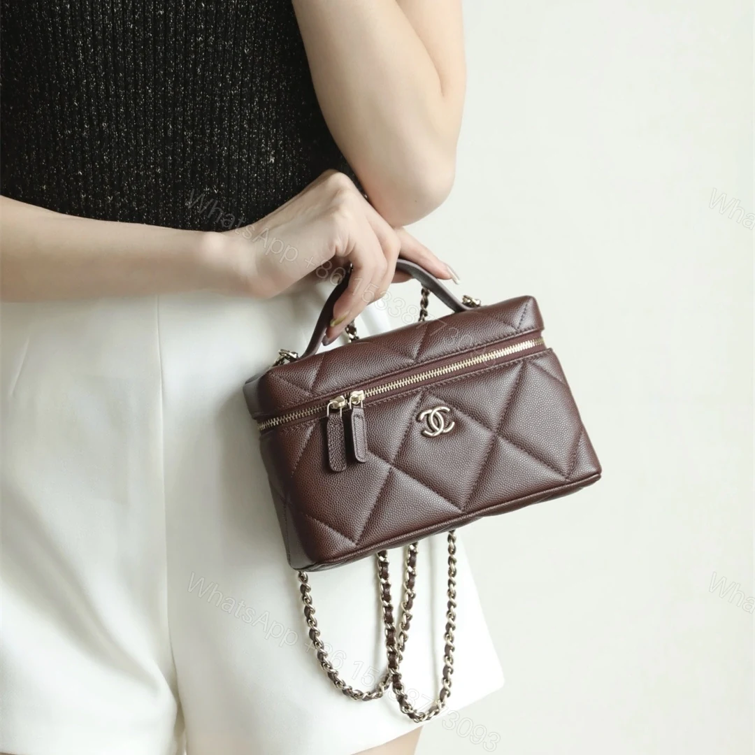 View 25 of 高仿Chanel*25K系列AP4936小牛皮盒子包深棕色免檢版
