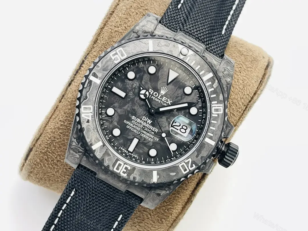 View 3 of Rolex Submariner Carbon 40mm with Grey Camouflage Fabric Strap Premium Edition ROL-SUB-CARB-40-GRY-CAMO
