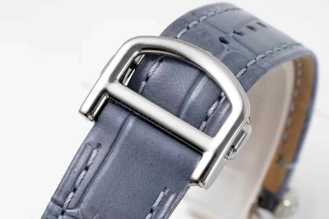 View 8 of Cartier Pasha de Cartier Women’s Watch – 30mm Rose Gold with Blue Leather Strap