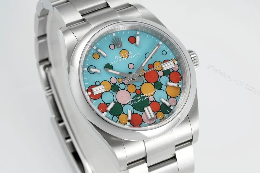 View 2 of Rolex Oyster Perpetual 36 126000 Turquoise Celebration Dial Watch 126000-0009