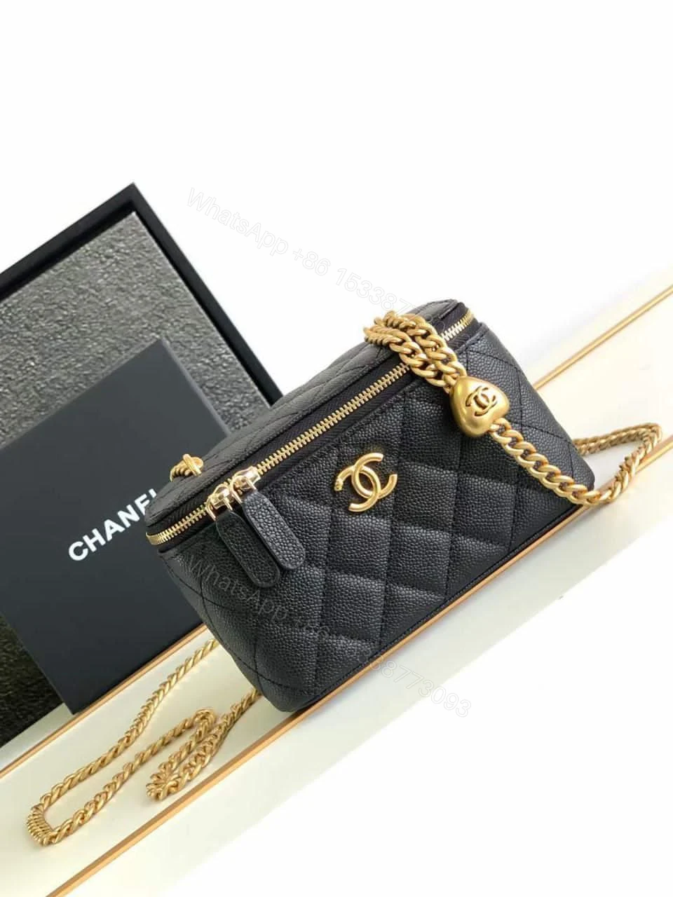 View 2 of Chanel Vanity Heart Crush Caviar
