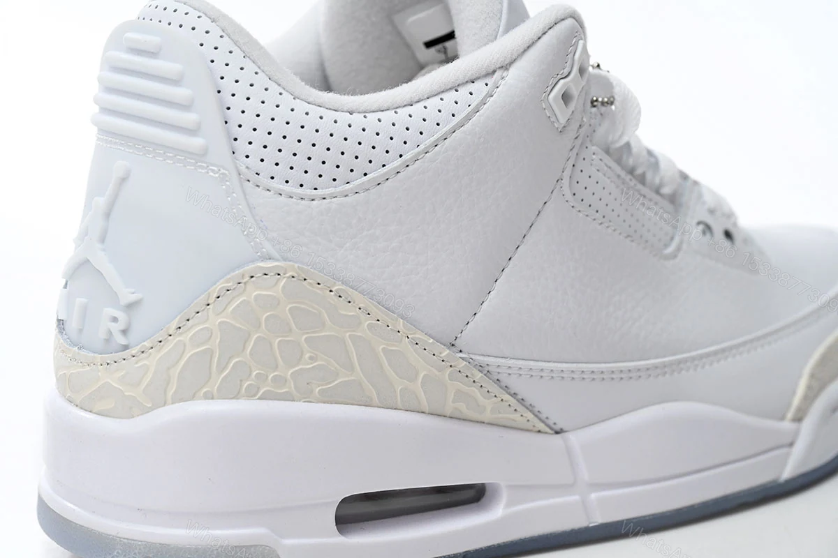 View 7 of Air Jordan 3 Retro Pure White 136064-111