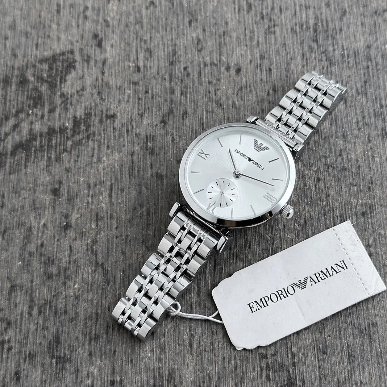 View 2 of Emporio Armani Ladies Watch – Silver Stainless Steel