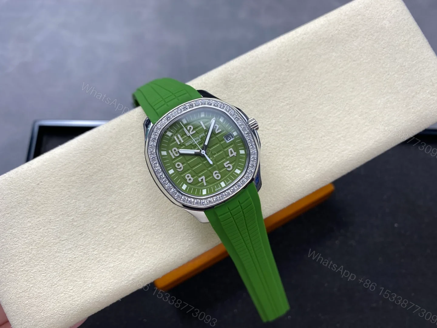View 4 of Patek Philippe Aquanaut Luce Quartz Stainless Steel Khaki 5267/200A-011
