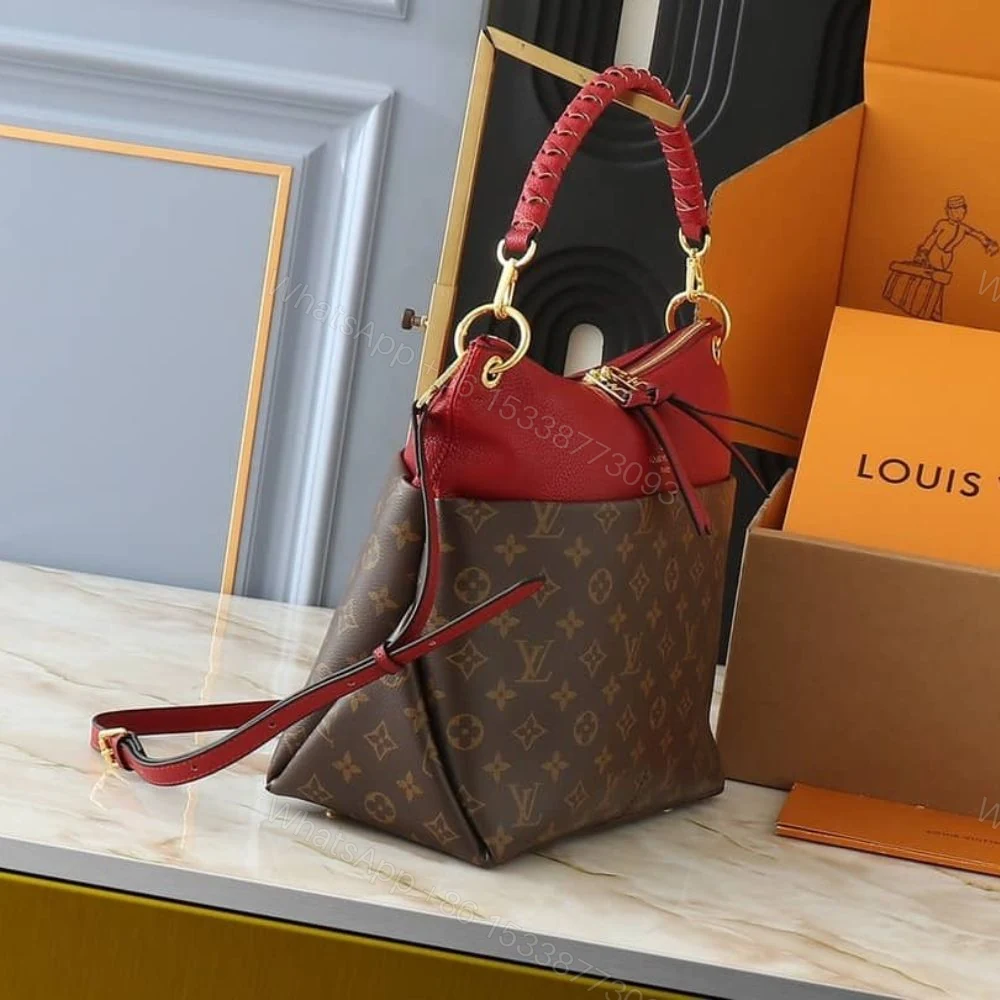 View 4 of Louis Vuitton Maida Hobo Handbag Red Monogram 33Cm