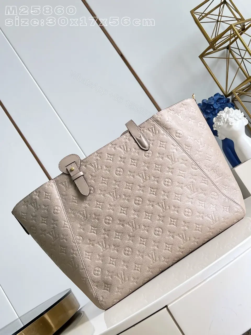 View 3 of Chic Monogram Tote: Structured Luxury, All-Day Versatility
