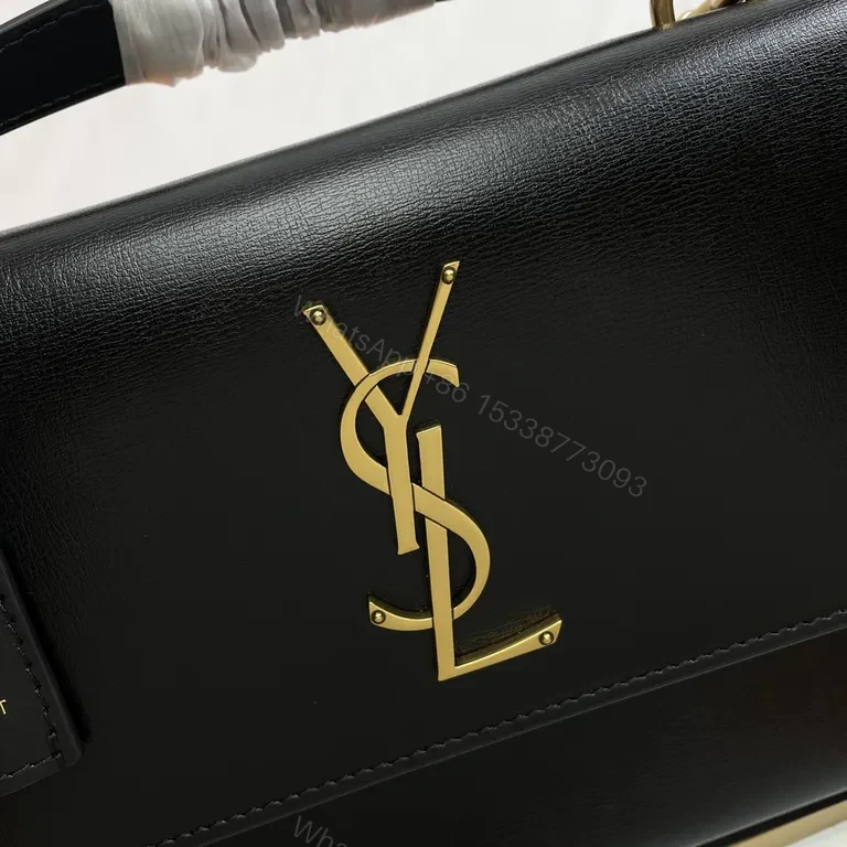View 3 of Premium Leather Crossbody with Gold Hardware Bag
