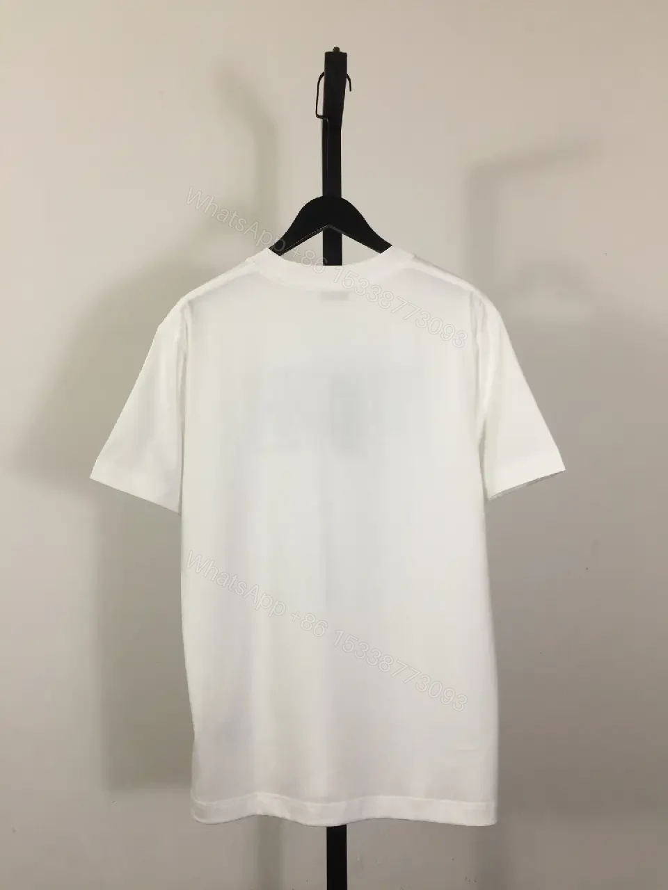 View 6 of White T-Shirt Denim-Style DIOR Logo Casual Regular FitTee
