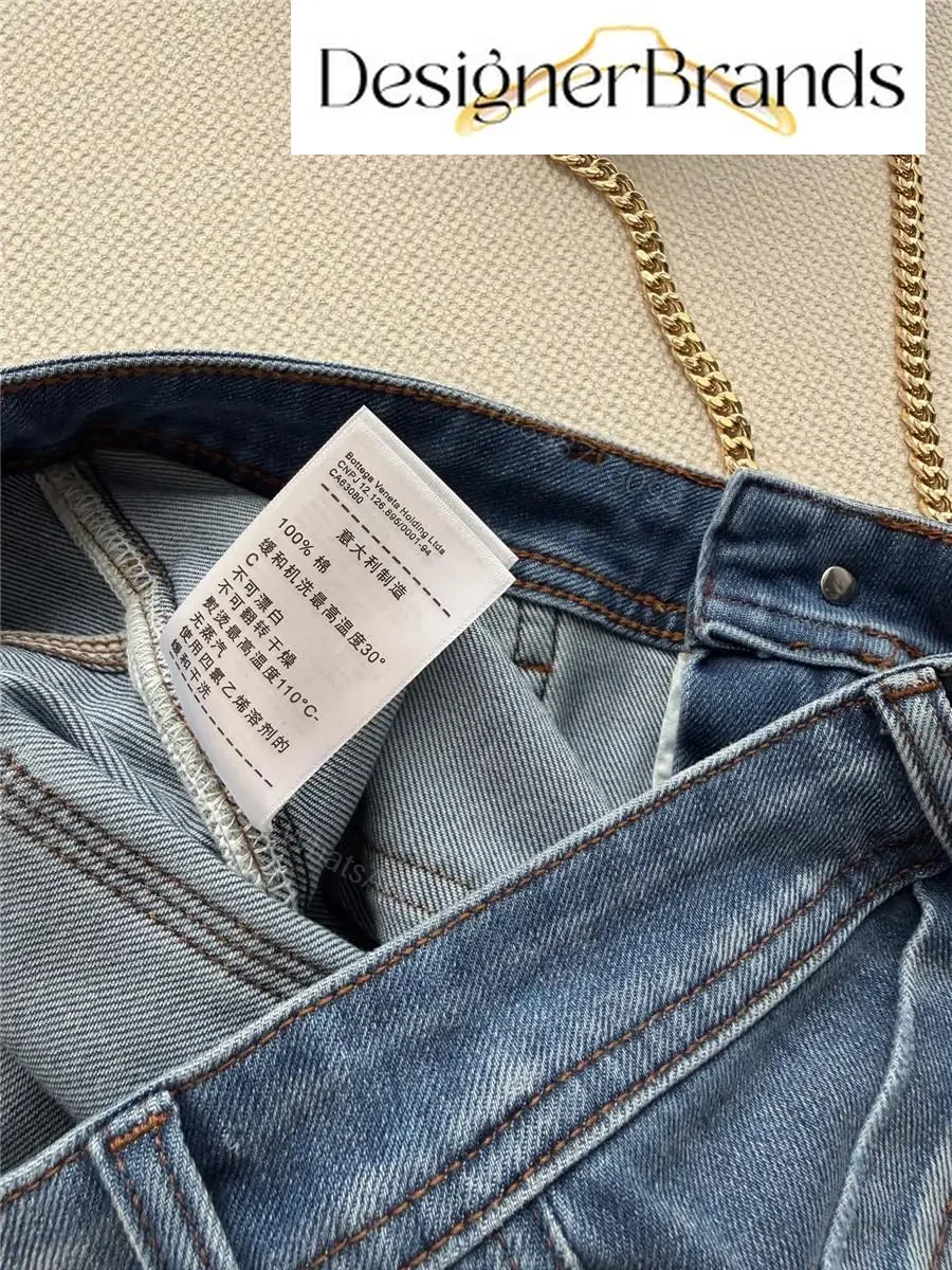 View 6 of Bottega Veneta Medium Indigo Flared Jeans