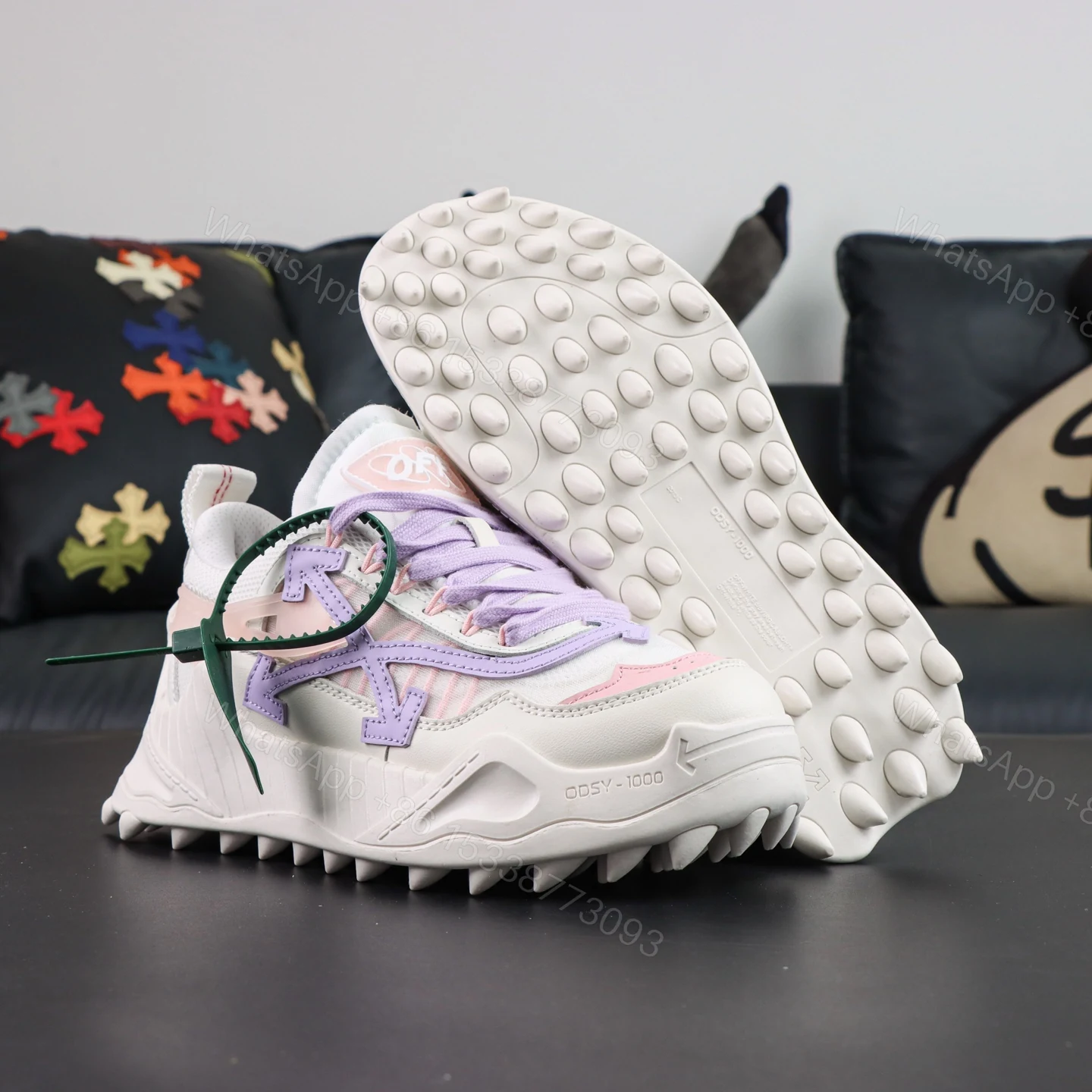 View 3 of Off White ODSY 1000 White Purple Pink