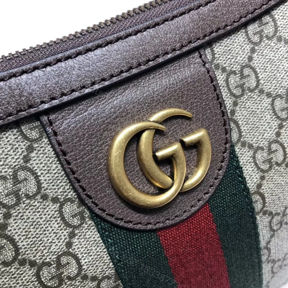 View 6 of Gucci Ophidia GG Small Shoulder Bag Beige And Ebony 30Cm 598125 9IK3T 8745