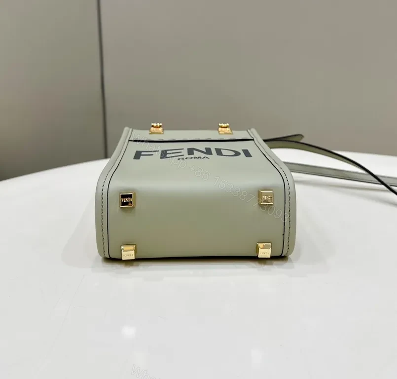 View 2 of Structured Fendi Mini Handbag: Architecture & Luxe Signature Accents