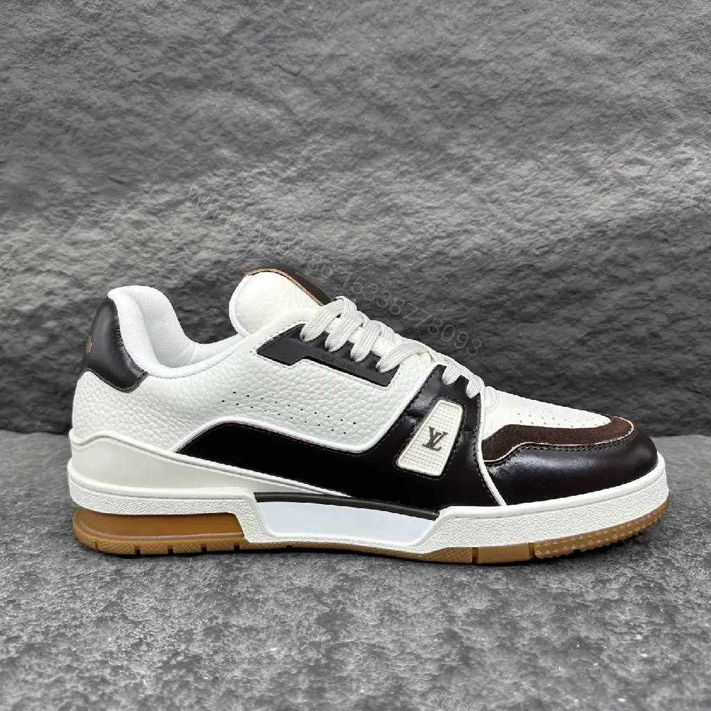 View 3 of Chic Contrast-Trim Sneakers: Luxury Craft, Everyday Confidence