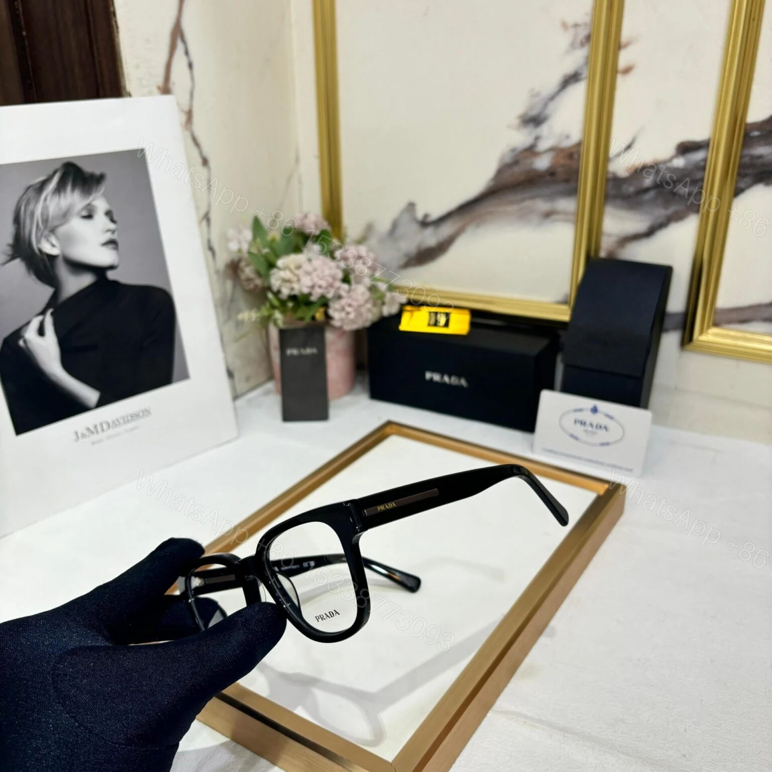 View 2 of Prada Women Optical Frame Black UV Protection