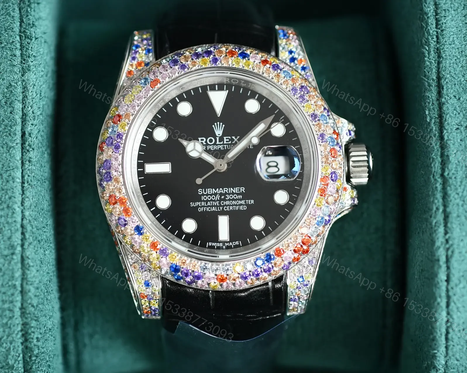 View 4 of Mesmerizing cotton candy yacht master replica 40MM White Gold Edition RG-YM40-COTTON-CANDY-WG