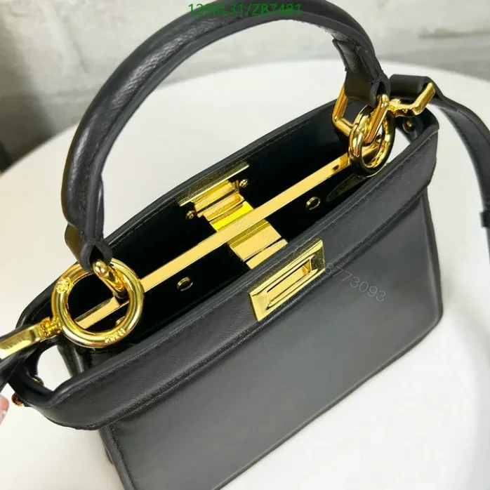 View 9 of Fendi Beige Peekaboo ISeeU Small Bag ZB7481